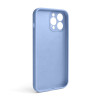 Чехол Full Silicone Case для Apple iPhone 13 Pro Max light blue (05) закрытая камера (без логотипа)