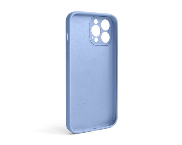 Чехол Full Silicone Case для Apple iPhone 13 Pro Max light blue (05) закрытая камера (без логотипа)