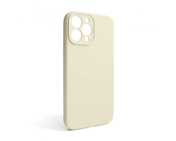Чохол Full Silicone Case для Apple iPhone 13 Pro Max antique white (10) закрита камера (без логотипу)