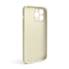 Чохол Full Silicone Case для Apple iPhone 13 Pro Max antique white (10) закрита камера (без логотипу)