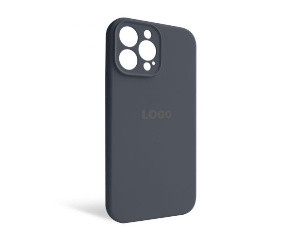 Чехол Full Silicone Case для Apple iPhone 13 Pro Max dark grey (15) закрытая камера