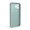 Чохол Full Silicone Case для Apple iPhone 13 Pro Max turqouise (17) закрита камера (без логотипу)