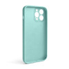 Чохол Full Silicone Case для Apple iPhone 13 Pro Max sea blue (21) закрита камера (без логотипу)