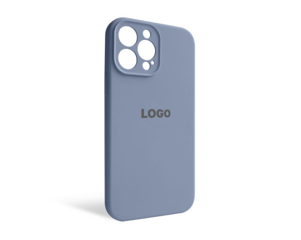 Чехол Full Silicone Case для Apple iPhone 13 Pro Max lavender grey (28) закрытая камера
