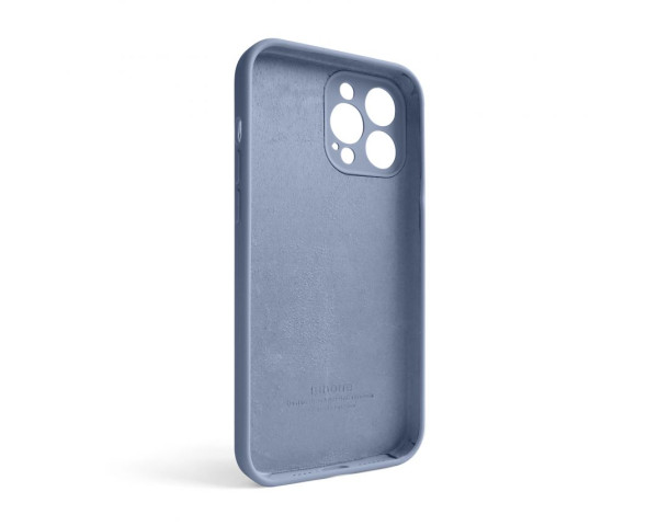Чехол Full Silicone Case для Apple iPhone 13 Pro Max lavender grey (28) закрытая камера
