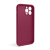Чохол Full Silicone Case для Apple iPhone 13 Pro Max rose red (37) закрита камера (без логотипу)