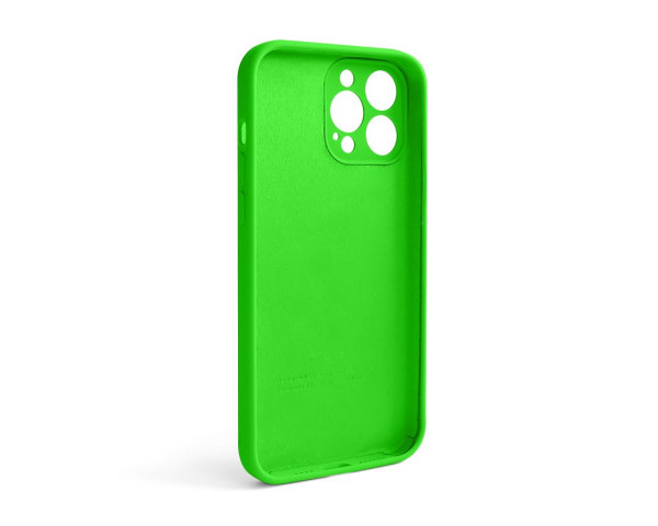 Чохол Full Silicone Case для Apple iPhone 13 Pro Max shiny green (40) закрита камера (без логотипу)