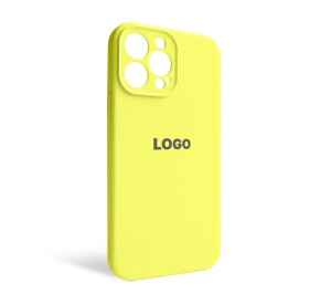 Чехол Full Silicone Case для Apple iPhone 13 Pro Max flash lime (41) закрытая камера