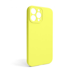 Чехол Full Silicone Case для Apple iPhone 13 Pro Max flash lime (41) закрытая камера (без логотипа)