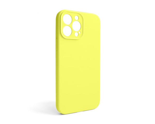 Чохол Full Silicone Case для Apple iPhone 13 Pro Max flash lime (41) закрита камера (без логотипу)