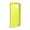 Чохол Full Silicone Case для Apple iPhone 13 Pro Max flash lime (41) закрита камера (без логотипу)