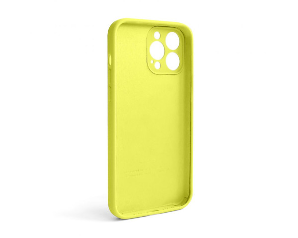 Чохол Full Silicone Case для Apple iPhone 13 Pro Max flash lime (41) закрита камера (без логотипу)