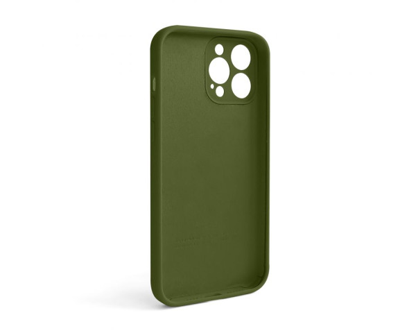 Чехол Full Silicone Case для Apple iPhone 13 Pro Max army green (45) закрытая камера (без логотипа)