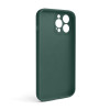 Чохол Full Silicone Case для Apple iPhone 13 Pro Max pine green (55) закрита камера (без логотипу)