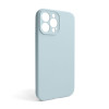 Чохол Full Silicone Case для Apple iPhone 13 Pro Max sky blue (58) закрита камера (без логотипу)