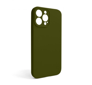Чехол Full Silicone Case для Apple iPhone 13 Pro Max forest green (63) закрытая камера (без логотипа)