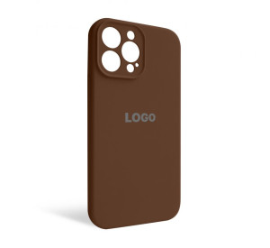 Чохол Full Silicone Case для Apple iPhone 13 Pro Max dark brown (75) закрита камера