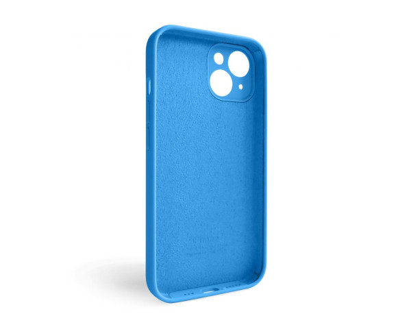 Чехол Full Silicone Case для Apple iPhone 14 royal blue (03) закрытая камера