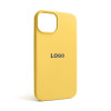 Чехол Full Silicone Case для Apple iPhone 14 yellow (04)