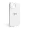 Чохол Full Silicone Case для Apple iPhone 14 white (09) закрита камера
