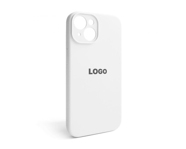 Чохол Full Silicone Case для Apple iPhone 14 white (09) закрита камера