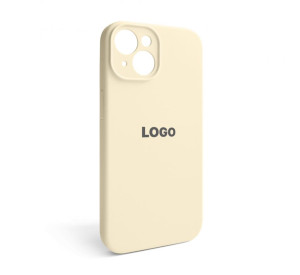 Чохол Full Silicone Case для Apple iPhone 14 antique white (10) закрита камера