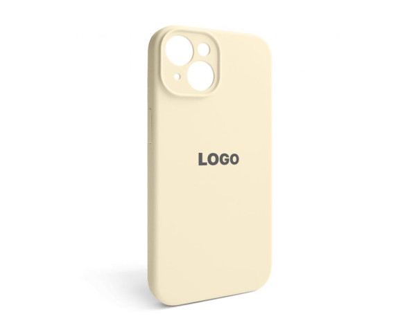 Чохол Full Silicone Case для Apple iPhone 14 antique white (10) закрита камера