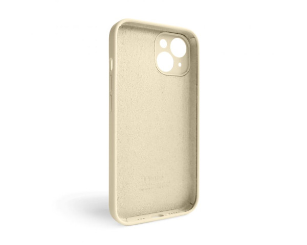 Чохол Full Silicone Case для Apple iPhone 14 antique white (10) закрита камера