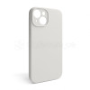 Чехол Full Silicone Case для Apple iPhone 14 stone (11) закрытая камера (без логотипа)