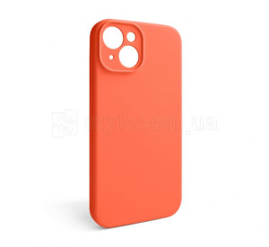 Чехол Full Silicone Case для Apple iPhone 14 orange (13) закрытая камера (без логотипа)