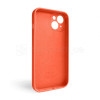 Чехол Full Silicone Case для Apple iPhone 14 orange (13) закрытая камера (без логотипа)