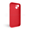 Чехол Full Silicone Case для Apple iPhone 14 red (14) закрытая камера (без логотипа)