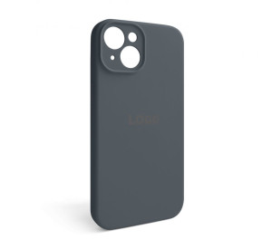 Чохол Full Silicone Case для Apple iPhone 14 dark grey (15) закрита камера