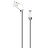 Кабель USB WALKER C340 Lightning white