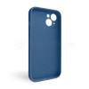 Чехол Full Silicone Case для Apple iPhone 14 navy blue (20) закрытая камера (без логотипа)