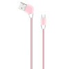 Кабель USB WALKER C340 Micro pink