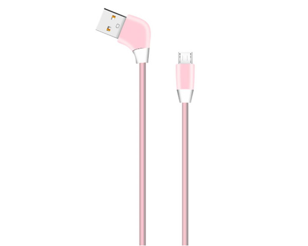 Кабель USB WALKER C340 Micro pink