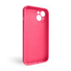 Чехол Full Silicone Case для Apple iPhone 14 shiny pink (38) закрытая камера