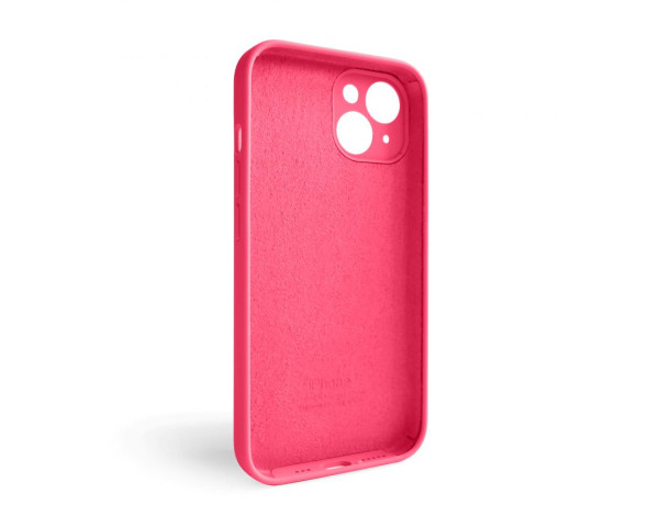 Чехол Full Silicone Case для Apple iPhone 14 shiny pink (38) закрытая камера