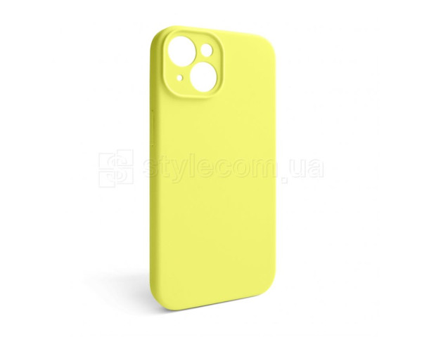 Чохол Full Silicone Case для Apple iPhone 14 flash lime (41) закрита камера (без логотипу)