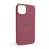 Чехол Full Silicone Case для Apple iPhone 14 maroon (42)