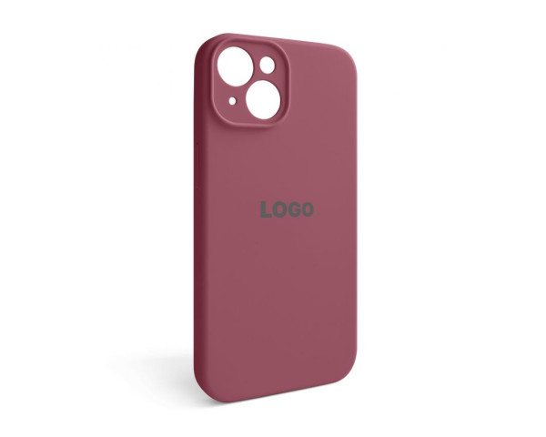 Чехол Full Silicone Case для Apple iPhone 14 maroon (42) закрытая камера