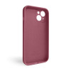 Чехол Full Silicone Case для Apple iPhone 14 maroon (42) закрытая камера