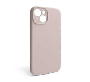 Чохол Full Silicone Case для Apple iPhone 14 grey pink (73) закрита камера (без логотипу)