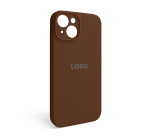 Чохол Full Silicone Case для Apple iPhone 14 dark brown (75) закрита камера