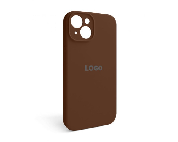 Чохол Full Silicone Case для Apple iPhone 14 dark brown (75) закрита камера