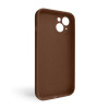 Чохол Full Silicone Case для Apple iPhone 14 dark brown (75) закрита камера