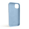 Чехол Full Silicone Case для Apple iPhone 14 Plus light blue (05)