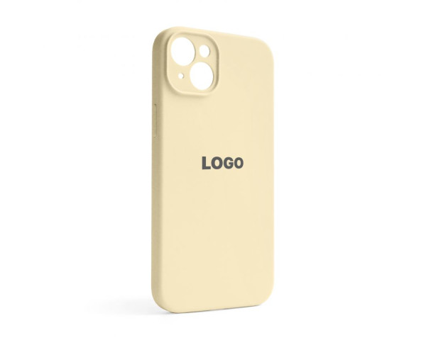 Чехол Full Silicone Case для Apple iPhone 14 Plus antique white (10) закрытая камера