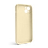 Чехол Full Silicone Case для Apple iPhone 14 Plus antique white (10) закрытая камера